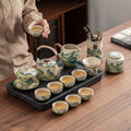 Ru Kiln Thousand Li Landscape Ceramic Tea Set