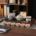 Blue & White Ru Kiln Gongfu Tea Set