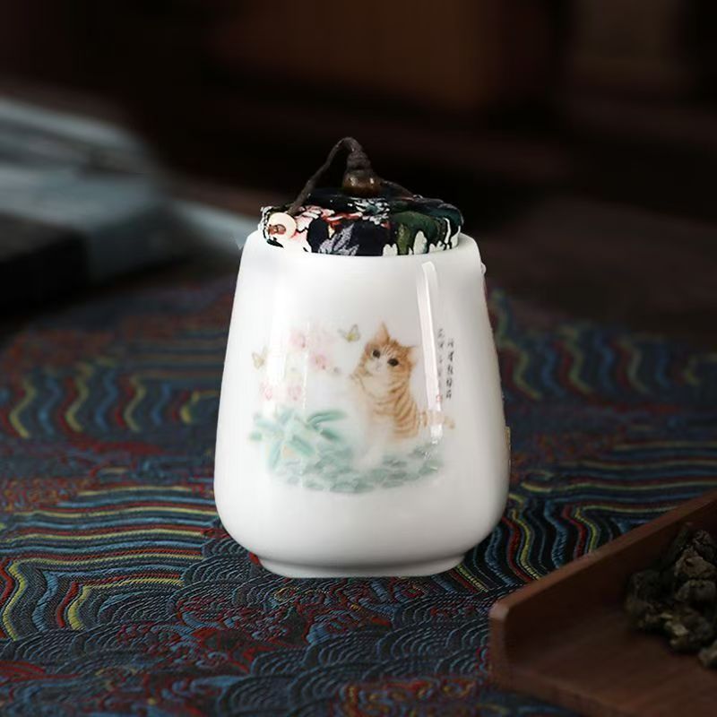 Sheep-Fat Jade White Porcelain Gongfu Tea Set